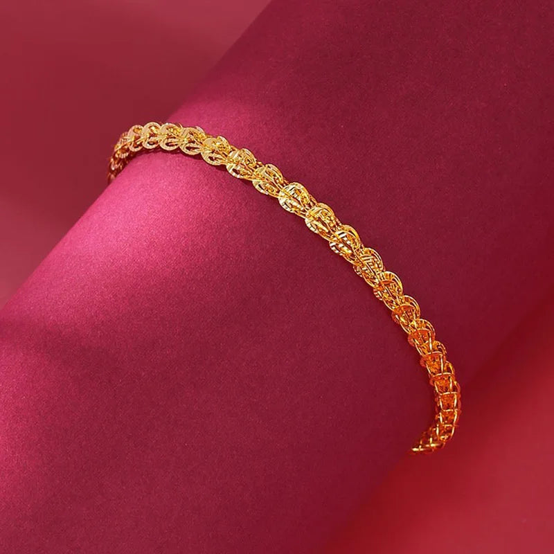 S925 Silver Bracelet Hollow Style Chain Women Jewelry for Wedding
