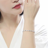 S925 Silver Bracelet Hollow Style Chain Women Jewelry for Wedding