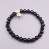 S925 Silver Bracelet Goldfish Agate Beads Link Gift