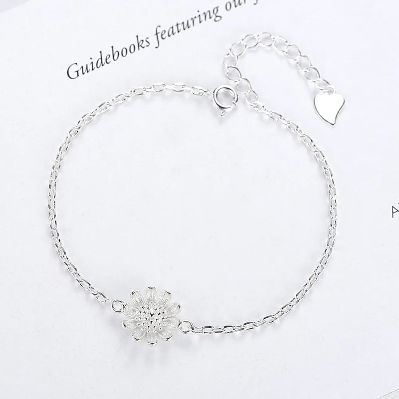 Sunflower Small Daisies Chrysanthemum Bracelet Jewelry