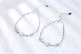 S925 Snowflake Bracelet, Delicate Christmas Jewelry for Women