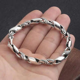 S925 Sterling Silver Bracelet Thai Silver All-match Men's Bracelet