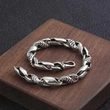 S925 Sterling Silver Bracelet Thai Silver All-match Men's Bracelet