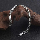 S925 Sterling Silver Bracelet Thai Silver All-match Men's Bracelet