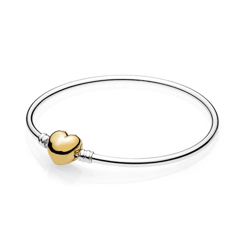 S925 Silver Logo Bracelet Round Love Wing Letters Charm Gift Girls