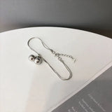 S925 Sterling Silver Double Bell Bracelet for Women Student Jewelry