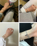 S925 Silver Bracelet Double Hook for Women