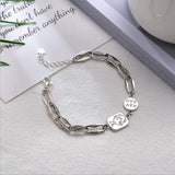 S925 Sterling Silver Portrait Bracelet for Women Girl