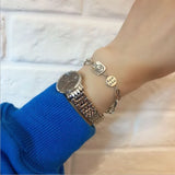 S925 Sterling Silver Portrait Bracelet for Women Girl
