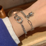 S925 Sterling Silver Bear Bracelet Jewelry