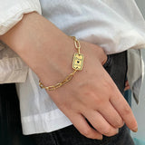S925 Sterling Silver Retro Bracelet Heavy Chain Leisure Jewelry