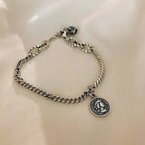 S925 Silver Bracelet for Women Retro Girlfriends Accessories Jewelry