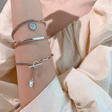 S925 Silver Bracelet for Women Retro Girlfriends Accessories Jewelry