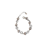 S925 Sterling Silver Retro Love Bracelet for Women