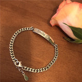 Smile Face Retro Silver Women Bracelet