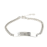 Smile Face Retro Silver Women Bracelet