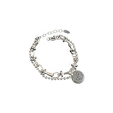 S925 Smiling Face Double Layer Bracelet for Women