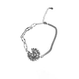 Sterling Silver Daisy Bracelet for Women