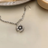 Sterling Silver Daisy Bracelet for Women