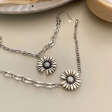 Sterling Silver Daisy Bracelet for Women