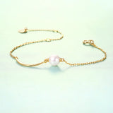 S925 Sterling Silver Natural Pearl Bracelet Student Hand Jewelry Wedding