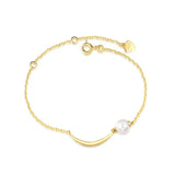 S925 Sterling Silver Natural Pearl Bracelet Student Hand Jewelry Wedding
