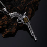 S925 Sterling Silver Pistol Gun Charm Pendant for Men & Women