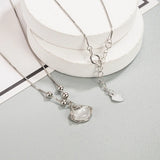 S925 Silver Chinese Style Safe Lock Jade Pendant Necklace Girl's Gift