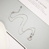 S925 Silver Chinese Style Safe Lock Jade Pendant Necklace Girl's Gift