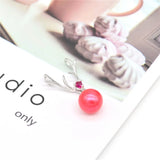 S925 Silver Christmas Antler Pearl Pendant Mountings DIY Jewelry PS3MDZ014