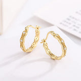 S925 Circle Earrings Hoop Women Fine Silver Jewelry