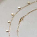 S925 Star Choker Necklace 14K Plated Chains for Women
