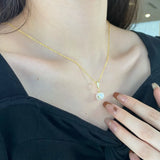 S925 Silver Freshwater Pearl Necklace Star Collar Chain