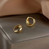 S925 Sterling Silver Water Drop Hoop Earrings for Women