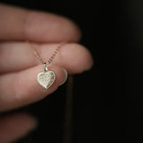 925 Silver Love Heart Choker Necklace Pendant