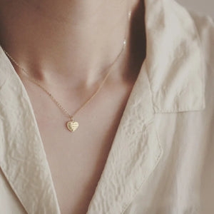 925 Silver Love Heart Choker Necklace Pendant