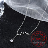 S925 Sterling Silver Love Star Choker Necklace for Women