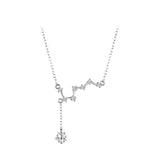 S925 Sterling Silver Love Star Choker Necklace for Women