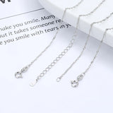 925 Silver Water Wave Chain Necklace 14K Plated Wedding Party Jewelry