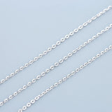 S925 Sterling Silver Clavicle Chain Flash Europe Necklace Chain