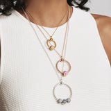 S925 Silver Necklace O Pendant Charms Bead For Women