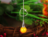 S925 Sterling Silver 13*17MM Heart-shaped Pendant Blank