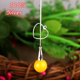 S925 Sterling Silver 13*17MM Heart-shaped Pendant Blank