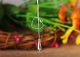 S925 Sterling Silver 13*17MM Heart-shaped Pendant Blank