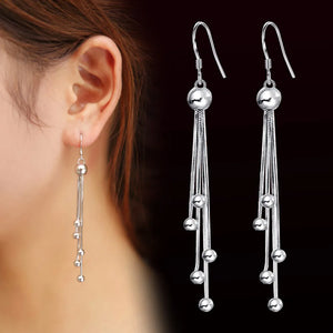 Sterling Silver Bling CZ Stone Stud Earrings