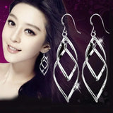 Sterling Silver Bling CZ Stone Stud Earrings