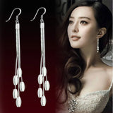 Sterling Silver Bling CZ Stone Stud Earrings
