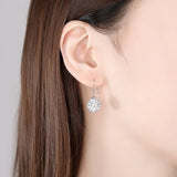 Sterling Silver Bling CZ Stone Stud Earrings