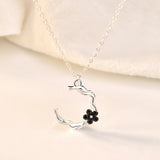 S925 Sterling Silver Couple Necklace Men and Women Anniversary Gift