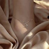Moon Leg Bracelet 14K Plated Anklet for Women Girls